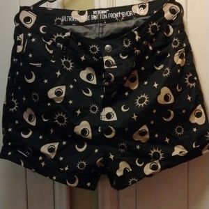 Planchette shorts goth witch ouija